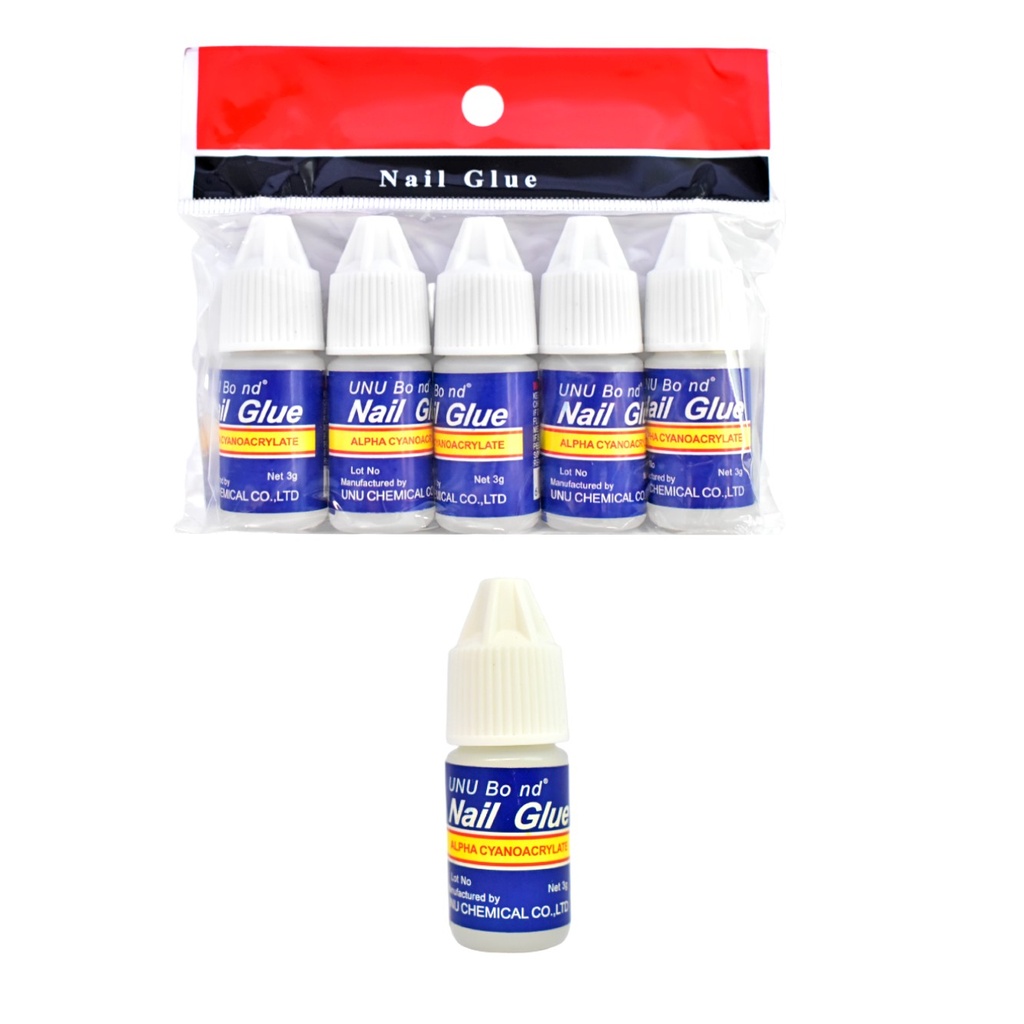Kit de 5 unidades de pegamento para uñas Nail Glue