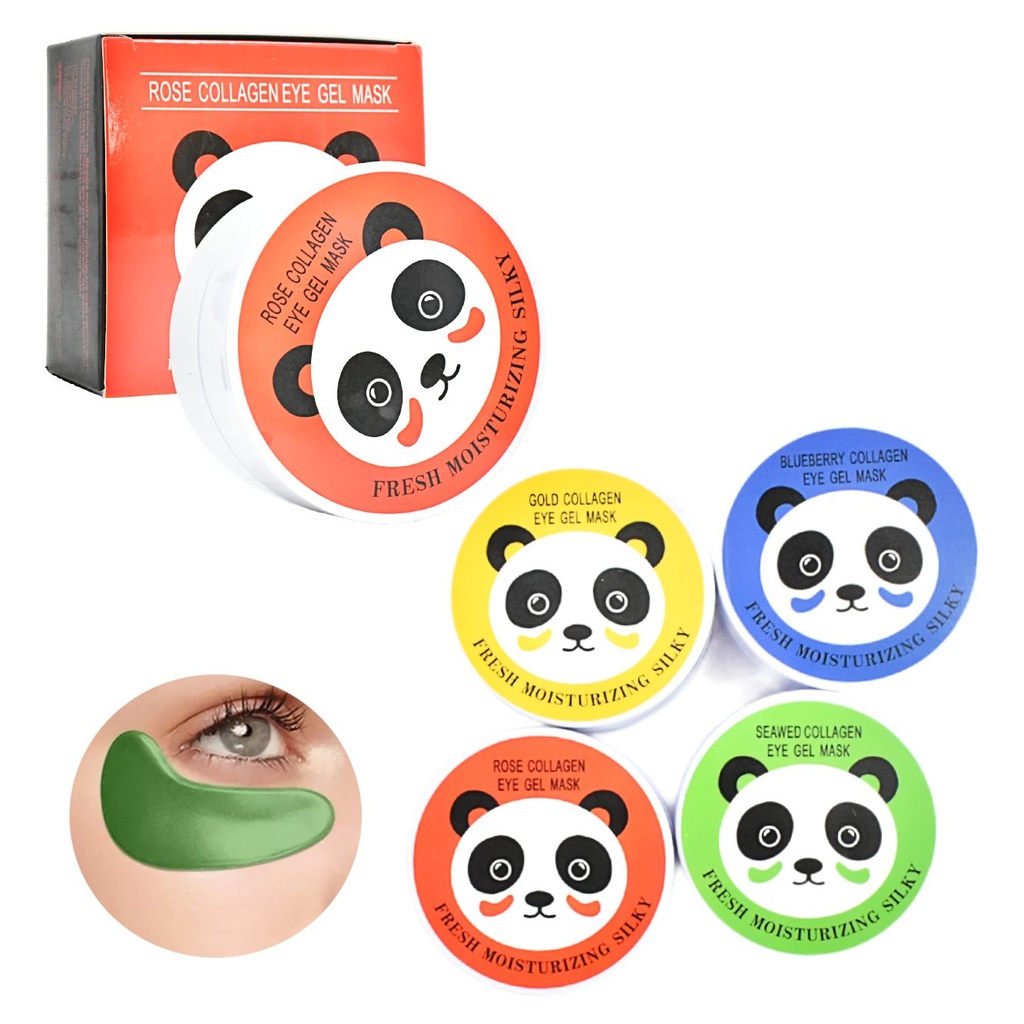 Parches de colageno en tarros panda frutales surtido