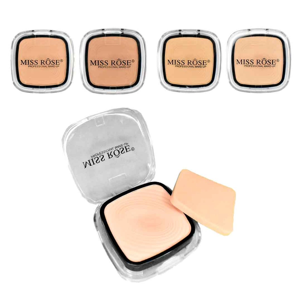 ﻿Polvos compactos para rostro Miss Rose matte Presentación Surtida﻿