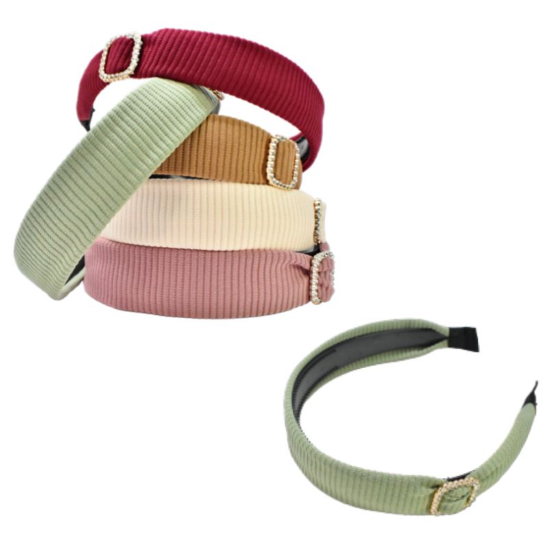 Diadema Con Broche Adiamantado De Colores