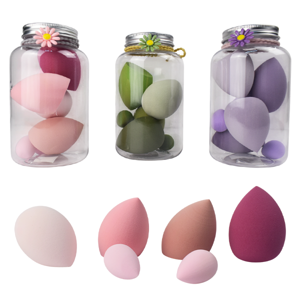 Paquete de Esponjas Engase forma de Tarro 6 pcs en Colores Surtidos