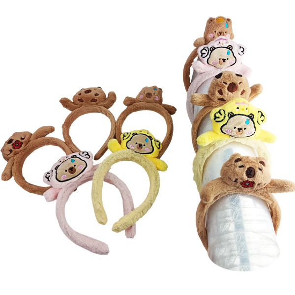 Diadema Afelpada con personajes de Capibara