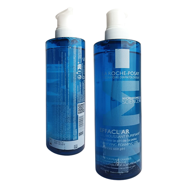 Gel moussant purificante para pieles grasas y sensibles en envase azul - La Roche Posay