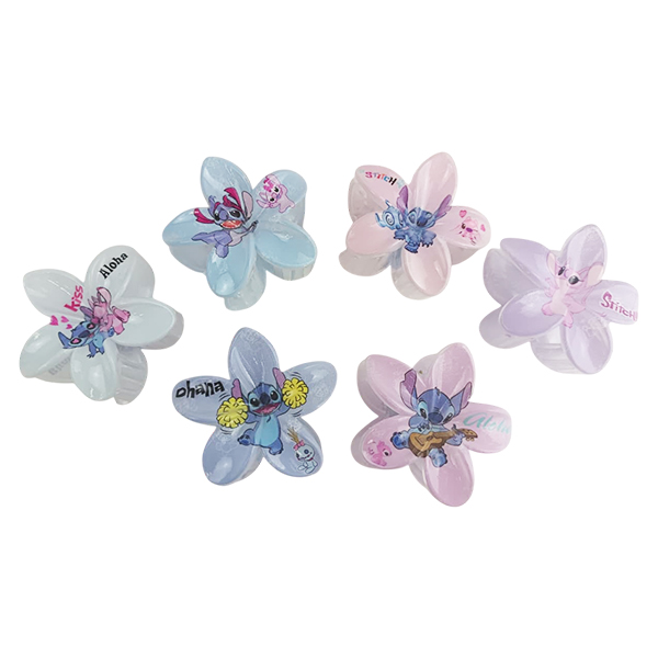 Ganchos para el cabello con estampado de Stich