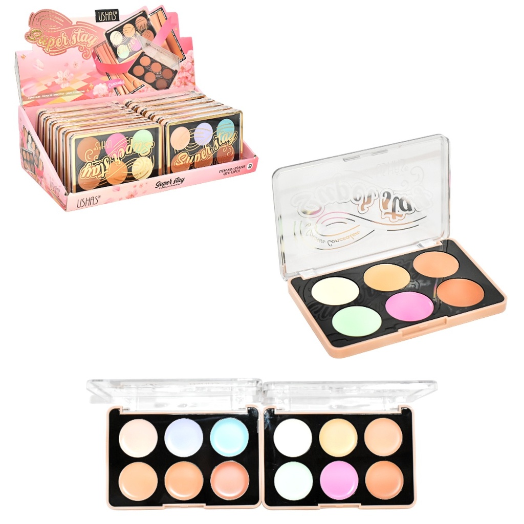 Paleta De Correctores Faciales Ushas Colores Pastel Y Nude