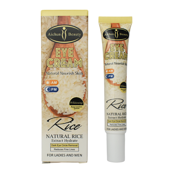Crema para los Ojos con Extracto de Arroz Hidratante AM y PM 25Ml Aichun Beauty