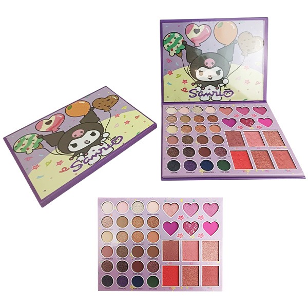 Paleta de sombra para ojos en presentación de Kuromy con globos de 36 tonos Sairio