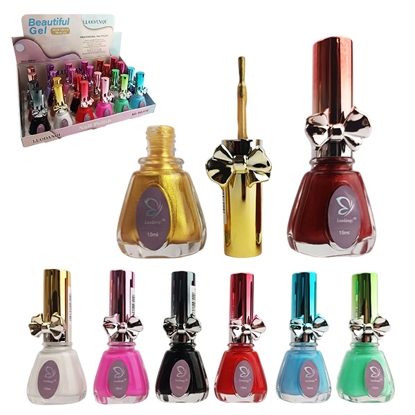 Esmalte profesional para uñas con presentación de moño tonos vivos de Luodanqi