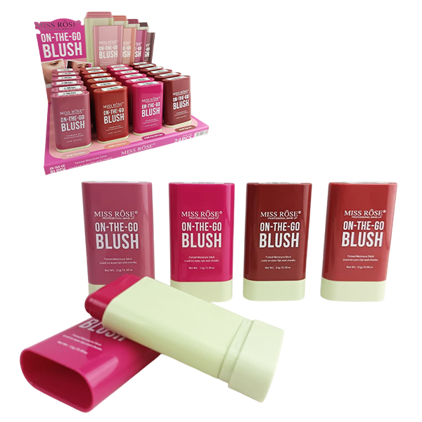 Rubores en barra Miss Rose tonos surtidos Thulian - Salmon - Fandango - Syrup