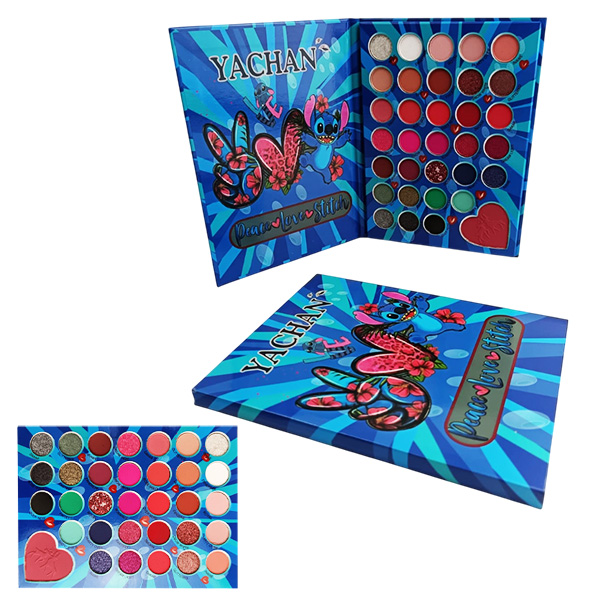 Paleta de sombra para ojos en presentación de Stitch amor y paz Yuchan de 33 tonos Fashion Model