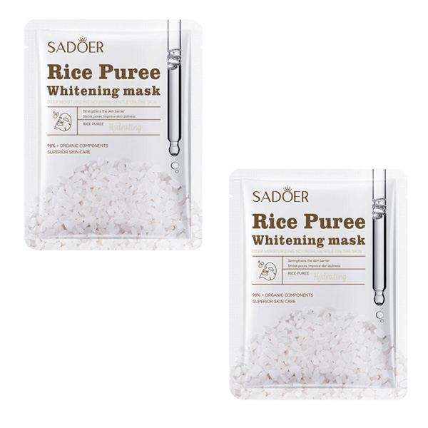 Mascarilla facial con pulpa de arroz Sadoer