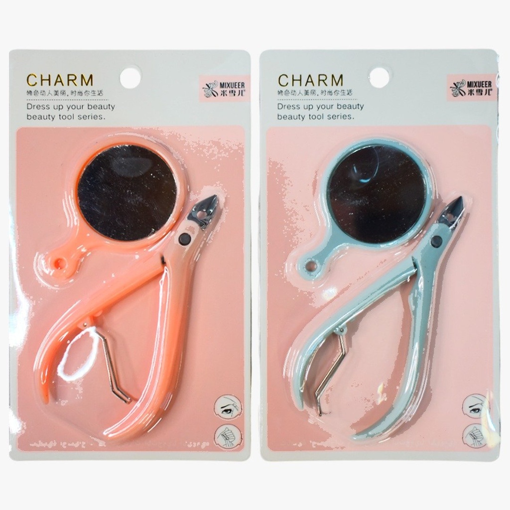 Duo de Pinza Más Espejo Charm