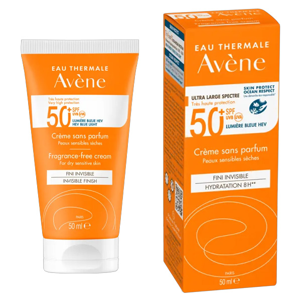 Protector solar y crema sin perfume FPS 50+ 50 ml - Avène