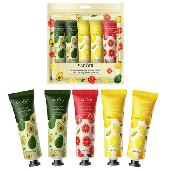 Set de 5 cremas de manos hidratantes 30g - Sadoer