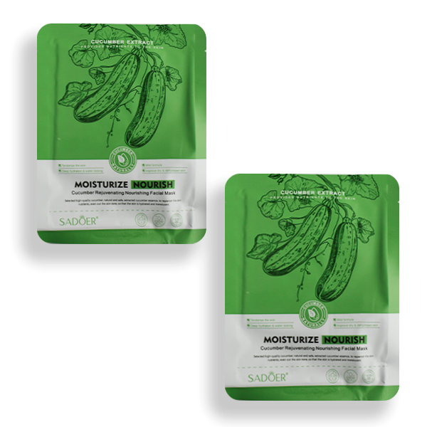 Mascarilla facial con extracto de pepino - Sadoer
