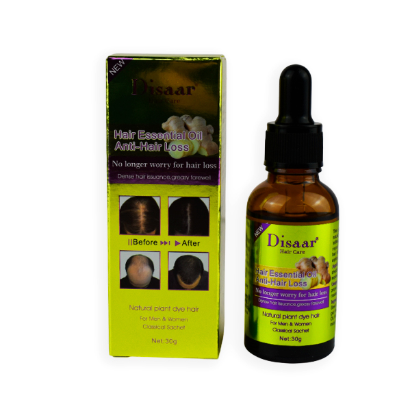 Gotas para crecimiento de cabello con extracto de jengibre - Disaar