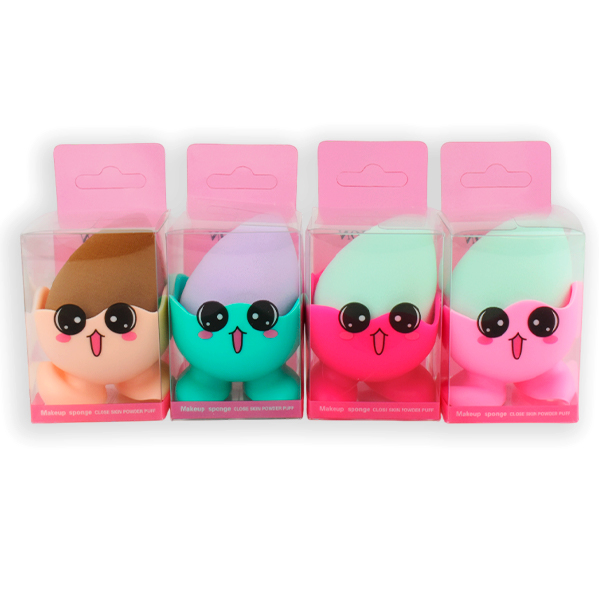 Esponaja para maquillaje con base plastica -  Fashion