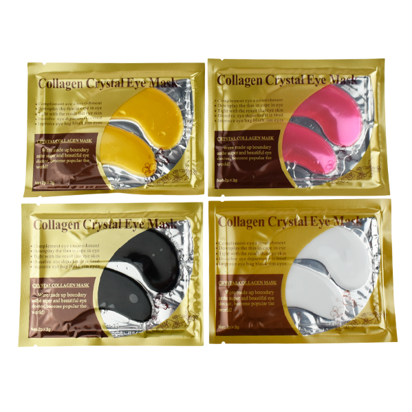 Parche para ojera empaque dorado colores surtidos - Crystal Eye Mask