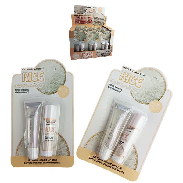 Brillo de labios suave y tierno con extracto de arroz de Mike Glamourt