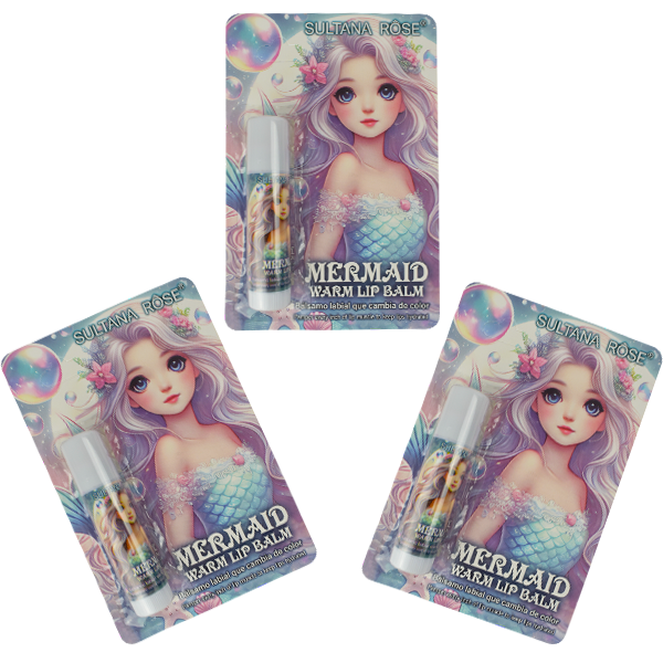 Balsamo Labial En Presentación de Sirena, Sultana Rose