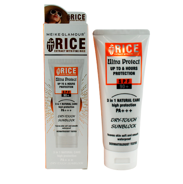 Protector solar con extracto de arroz - Meike Glamour