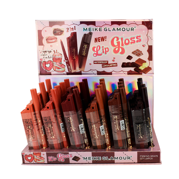 Brillo labial 2 en 1 - Meike Glamour