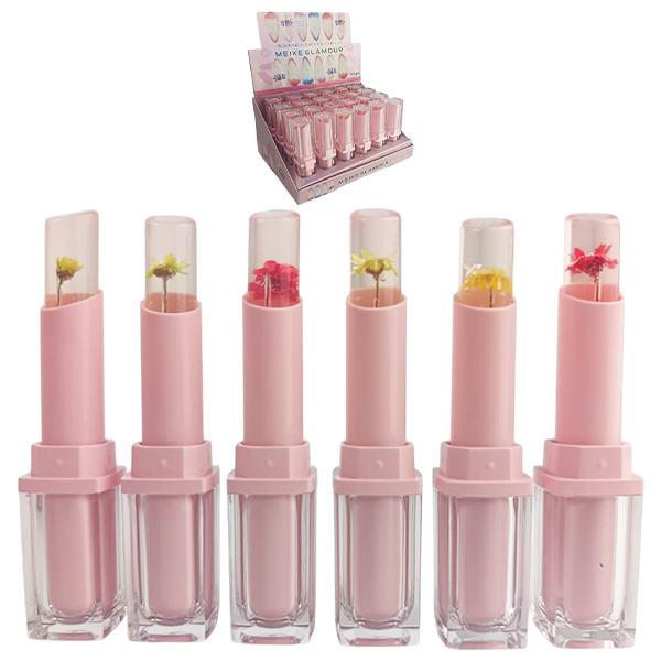 Brillo labial con naturaleza muerta en el interior de Meike Glamour