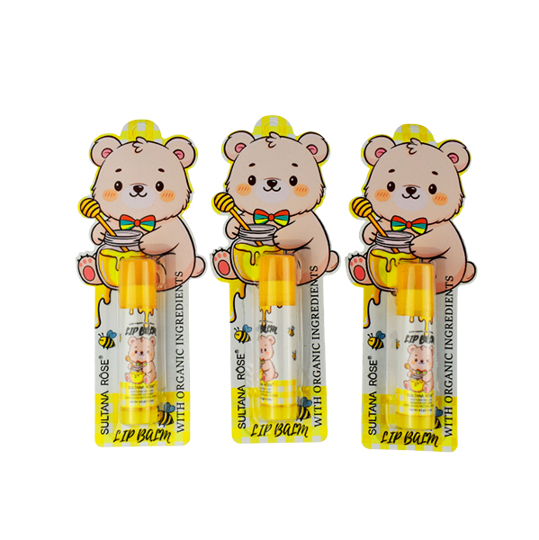 Bálsamo labial en presentación de osito - Sultana Róse