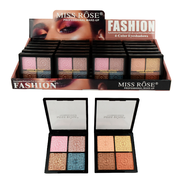 Sombras para ojos fashion 4 colores - Miss Rose