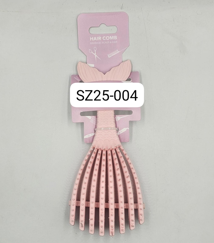 Peine para el cabello con diseño de cola de sirena