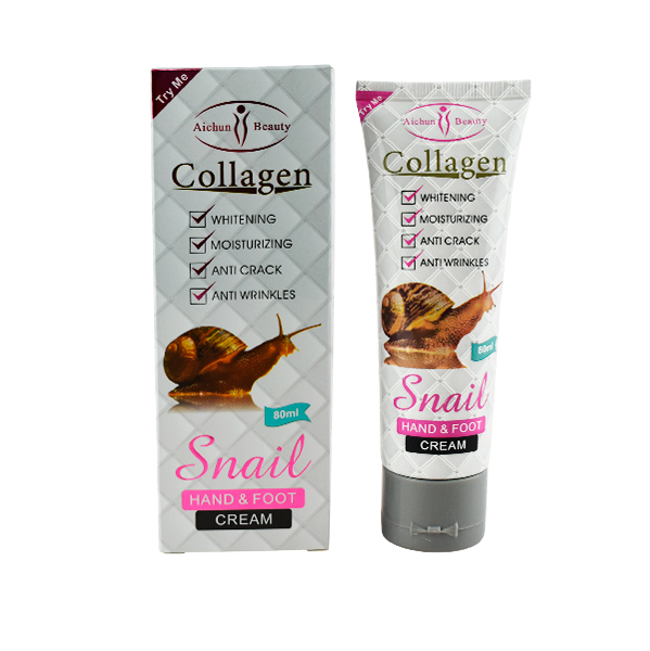 Crema para manos y pies con extracto de caracol - Aichun Beauty