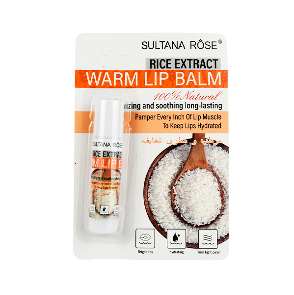 Bálsamo labial con extracto de arroz - Sultana Rose