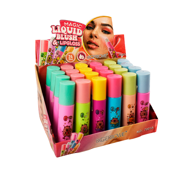 Dúo de rubor y brillo labial mágico rollon - Biggerbowie