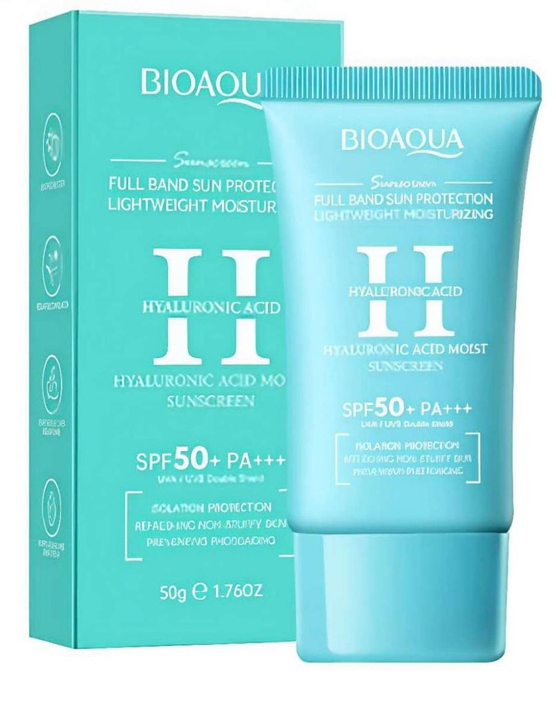 Protector solar SPF 50+ con ácido hialurónico - Bioaqua