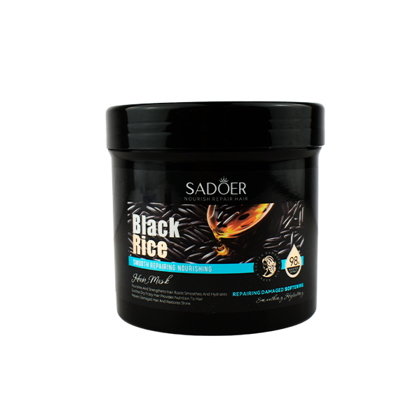Mascarilla para el cabello con arroz negro - Sadoer