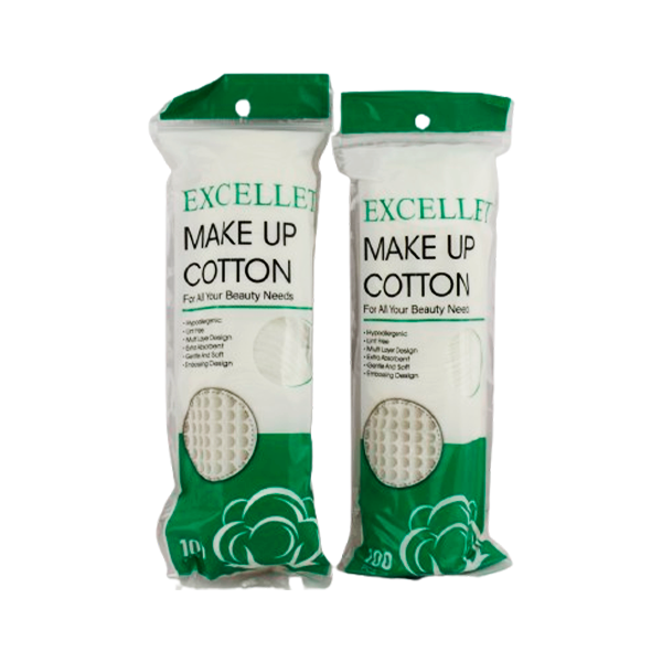 Pads desmaquillantes de 80 pcs verde - Excellet