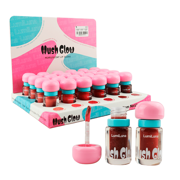 Brillo  y aceite labial hidratante tapa redonda - LumiLuna