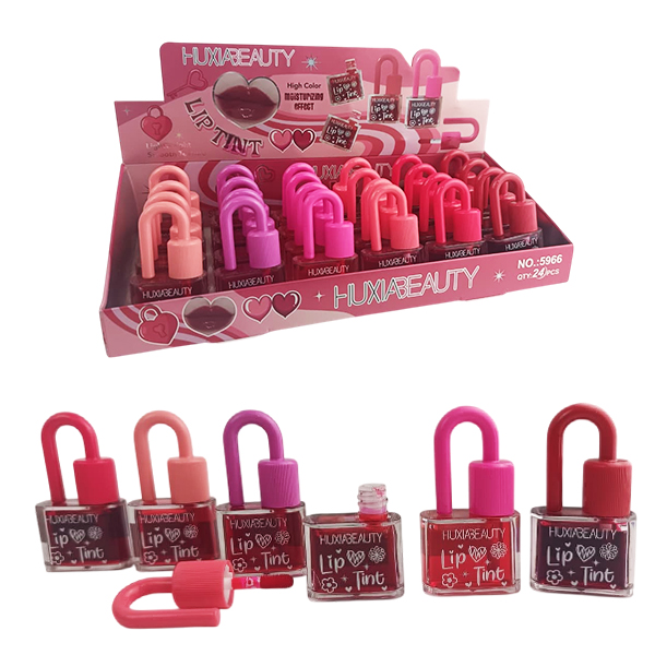 Tinta para labios con presentación de candado High color moisturizing effect de Huxia Beauty