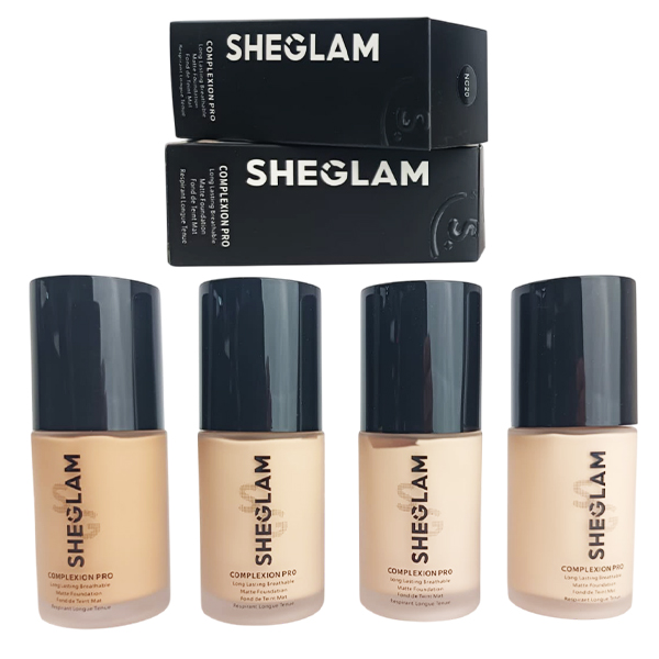 Bases con Hidratacion Profunda Tonos Surtidos Sheglam de 30ml 4 tonos diferentes