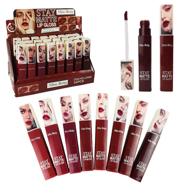 Brillo Labial Stay Matte  Miss Betty