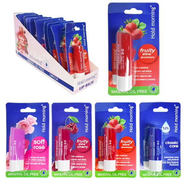 Bálsamo para Labios Sabores Surtidos Hold Morning