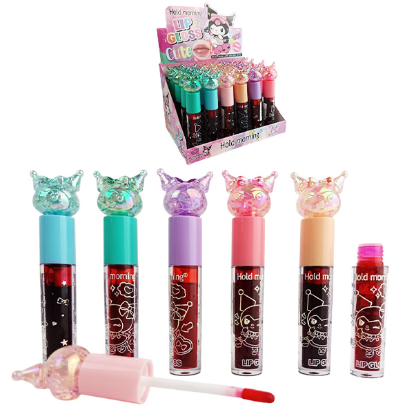 Tinta para labiós Lip Gloss Cute en presentación de Kuromy tonos surtidos Hold Morning
