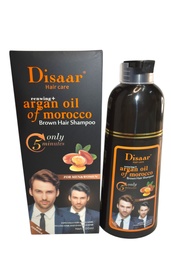 Shampoo con Tinte para Cabello Castaño Con Extracto de Aceite de Árgan Disaar