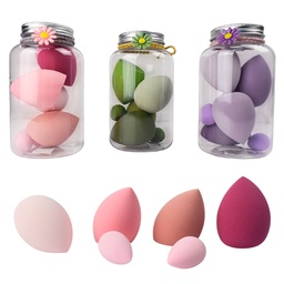 [2024041702004] Paquete de esponjas en envase en forma de tarro 6pcs
