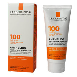 Protector solar de amplio espectro especial para niños y adultos de pieles muy sensibles ANTHELIOS La Roche Posay 100SPF