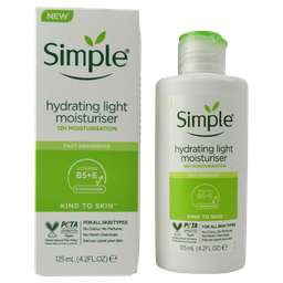 Crema Hidratante Ligera con Vitamina B5 y E Simple