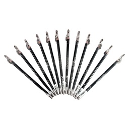 [6941898936719] Delineador en lapiz para ojos presentacion negro con hojas doradas MISS ROSE