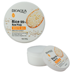 Gel hidratante con pulpa de arroz presentacion en tarro BIOAQUA 300G.