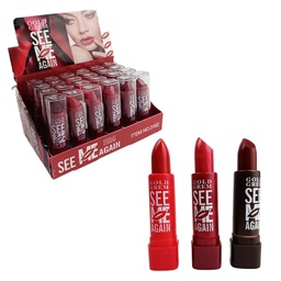 [6953350930128] Labial Gold Cream tonos rojos