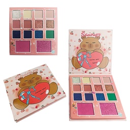 [6926681851707] Paleta de sombras de 15 colores con diseño de Capibara Follow your Heart de Sairio
